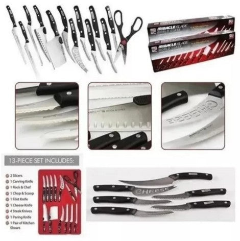 SET DE CUCHILLOS 13 PIEZAS